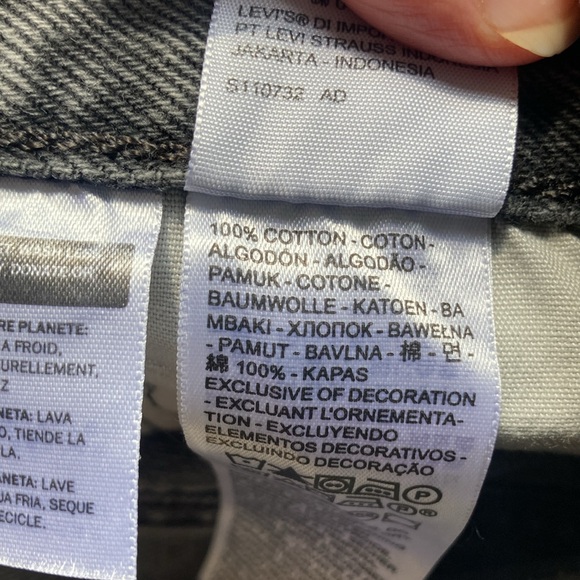 Relisted Levi’s short distressed high rise 501 jean cotton denim cutoff vibe 31 - Picture 16 of 17